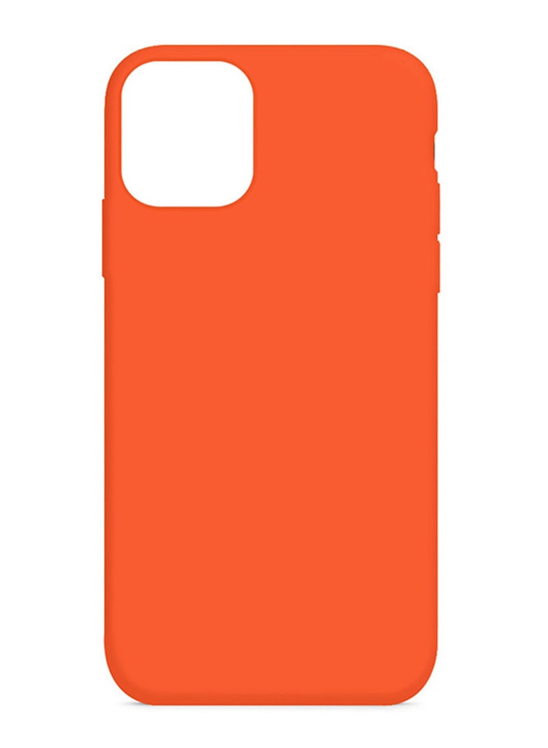 CATANES Protective Soft Silicone Case Cover for iPhone 12 mini - Orange - Image 5