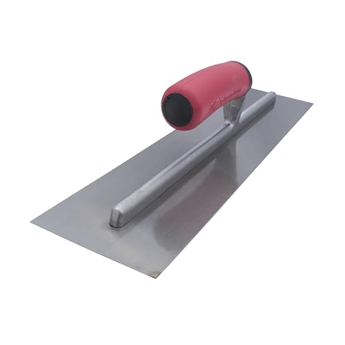 MARSHALLTOWN QLT Concrete Finishing Trowel, 16 x 4 Inch Carbon Steel Blade, Soft Grip Handle, FT164 - Image 5