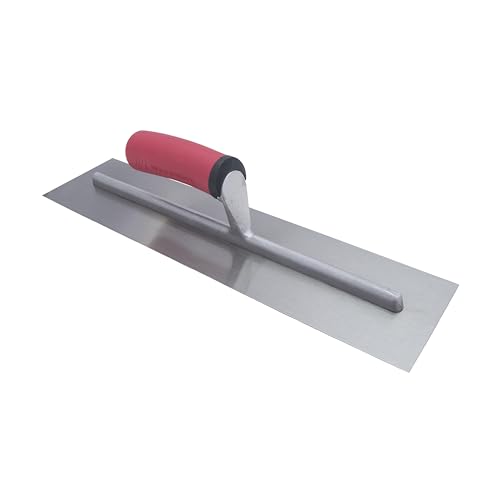 MARSHALLTOWN QLT Concrete Finishing Trowel, 16 x 4 Inch Carbon Steel Blade, Soft Grip Handle, FT164 - Image 2