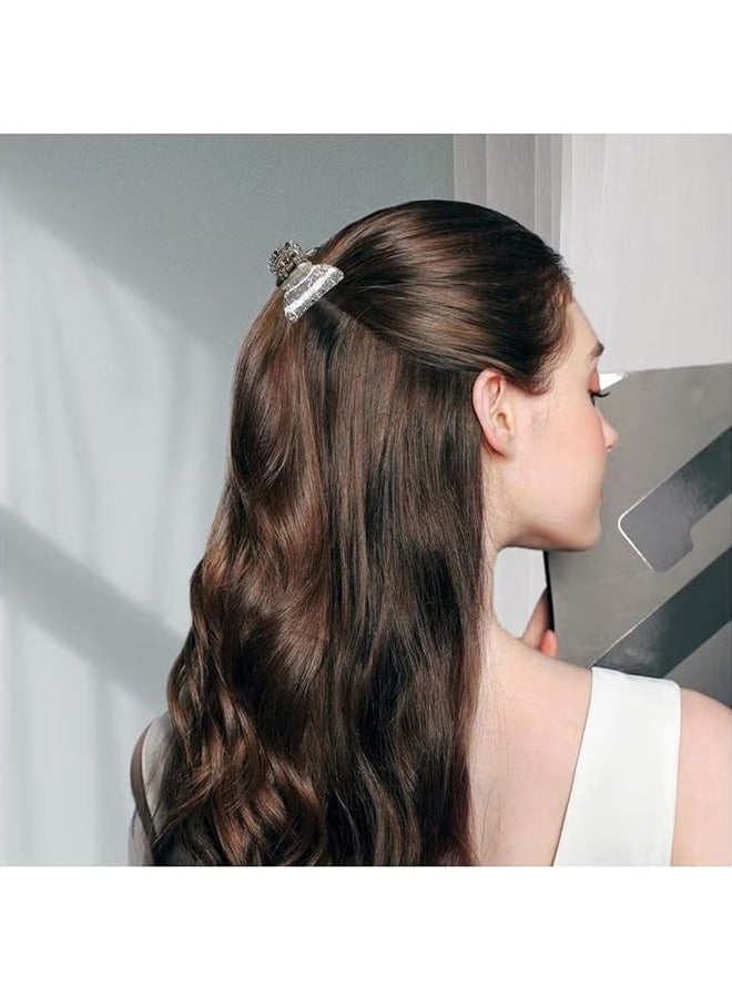 اتش واي 12 قطعة مقاطع مخلب الشعر الصغيرة للنساء الفتيات 1.5 بوصة لطيف مقاطع الشعر بلينغ الترتر مقاطع الفك للشعر الرقيق الكثيف عدم الانزلاق عقد قوي مشابك الشعر (الترتر الطويل) - Image 4