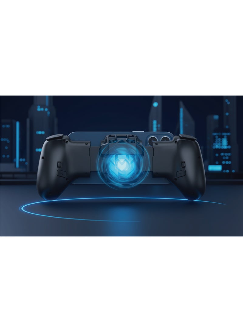 بورودو جهاز تحكم الألعاب تشيلكور مع التبريد والاهتزاز وخرائط الماكرو القابلة للتخصيص / توافق عالمي مع الهواتف / إضاءة RGB / اتصال لاسلكي / متوافق مع Android وiOS وWindows وNintendo Switch والمزيد - أسود - Image 3