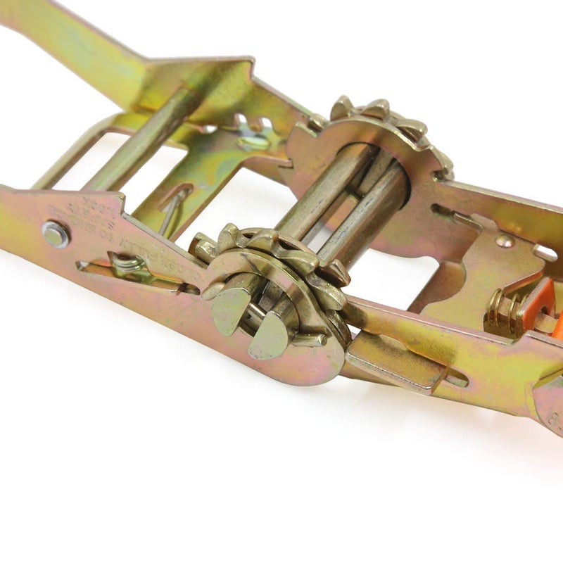 TORIOX Portable Ratchet Strap Bike Tension Rope Luggage Transport Lashing Tow Truck Car Cargo Motorcycle Tie Down Belt Strong 500 Kg Load Cap/ 1500 Kg Break Strength Capacity (Multi Color) - Image 3