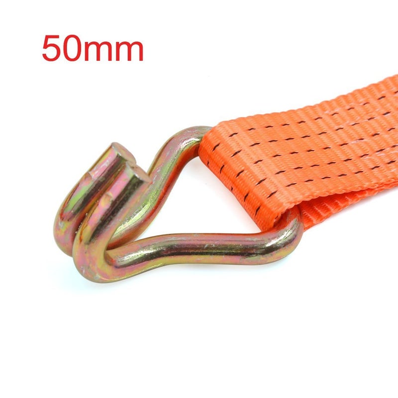 TORIOX Portable Ratchet Strap Bike Tension Rope Luggage Transport Lashing Tow Truck Car Cargo Motorcycle Tie Down Belt Strong 500 Kg Load Cap/ 1500 Kg Break Strength Capacity (Multi Color) - Image 2