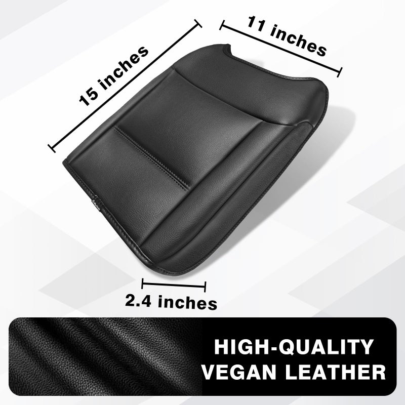 Muslogy Center Console Armrest Cover Fit for Ford F250 F350 F450 2023-2025 2026 Super Duty Accessories, Comfort Armrest Pad Console Lid Cushion Vegan Leather Regular Thick(Bucket Seat ONLY) - Image 2