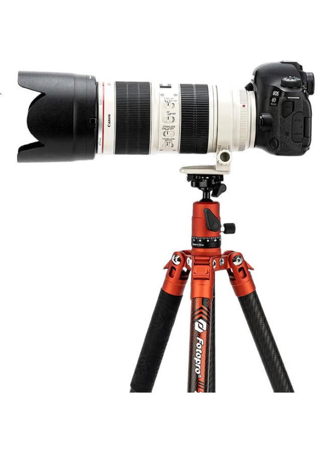 Fotopro Air 3 Dual Panoramic Ball Head Carbon Fiber Camera Mirrorless Photography And Videography Tripod, Original Carbon Gray, Weight/0.9Kg, Phone Clamp - Image 2