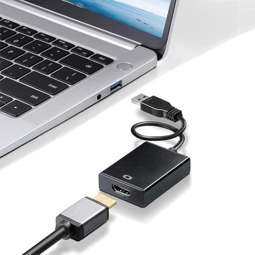 VOOCME USB to HDMI Adapter, USB 3.0/2.0 to HDMI 1080P Video Graphics Cable Converter Compatible with Windows 7/8/8.1/10,Desktop, Laptop, PC, Monitor, Projector, HDTV - Image 3