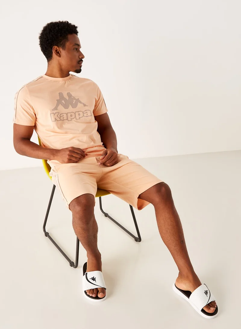 Kappa Men's Logo Print Slip-On Slide Sandals