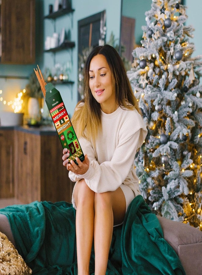 Dimsile 240 Pack Christmas Incense Sticks Natural Incense Sticks Set of 6 Insenses Cinnamon Peppermint Apple Cranberry Vanilla Caramel Pine Tree Citrus Organic Natural - Image 4