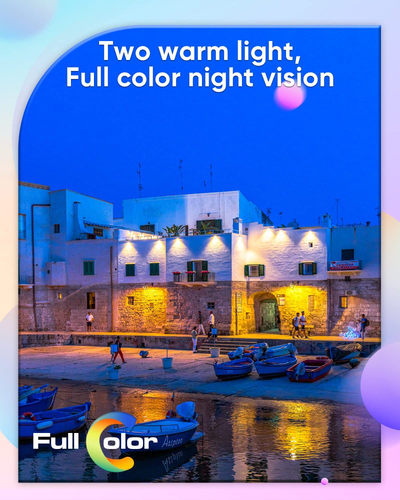 SANNCE Full Color Night Vision 1080P TVI Bullet Wired Security Camera,2 Warm Lights, IP66 Weatherproof for Indoor Outdoor Use, 100ft Clear Full Color Night Vision, Only a Camera, No Power Supply - Image 2