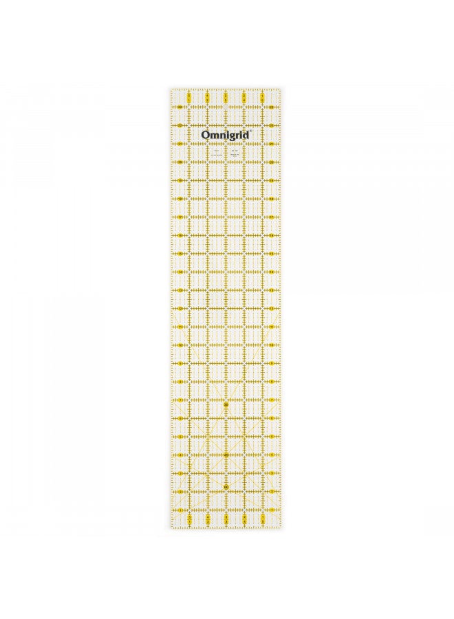 Omnigrid Omnigrid 6 in X 24 Quilting Ruler, 6" x 24", Clear  - Image 1