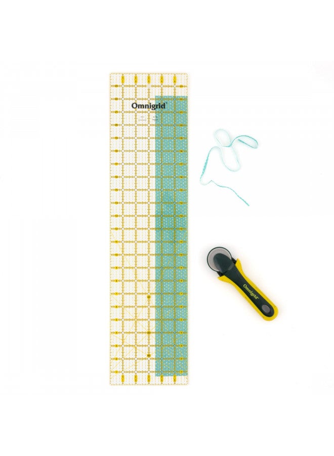 Omnigrid Omnigrid 6 in X 24 Quilting Ruler, 6" x 24", Clear  - Image 2