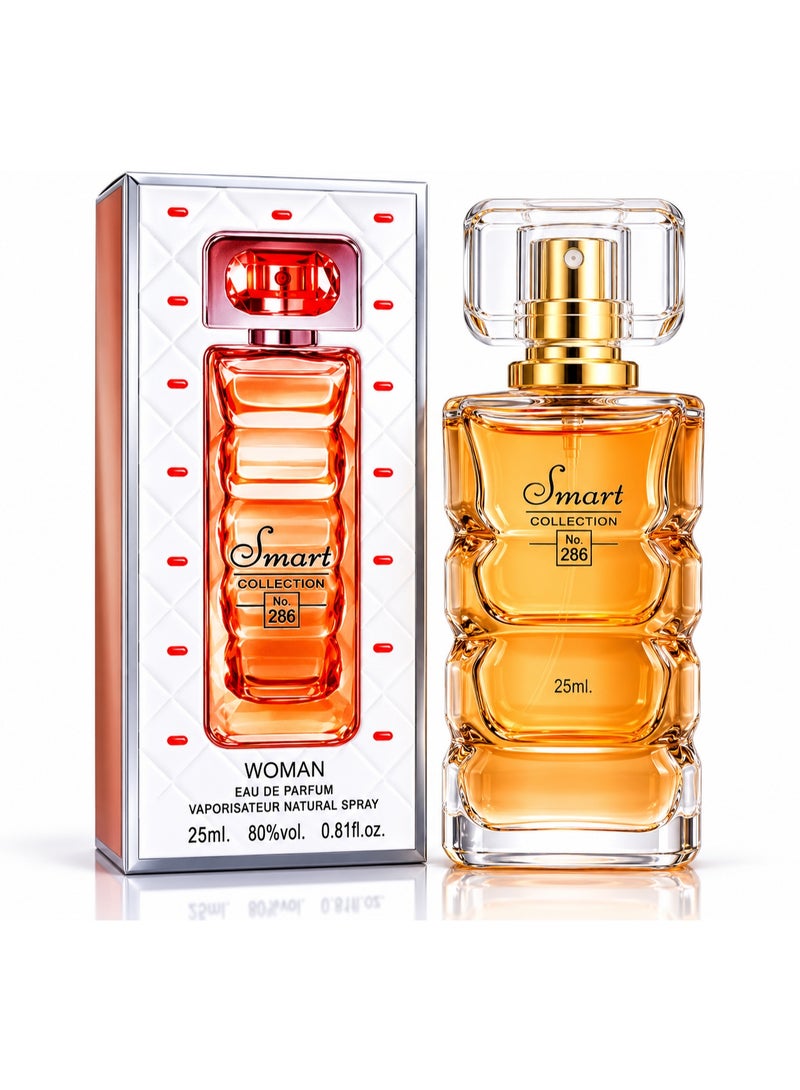 سمارت كولكشن  عطر سمارت كولكشن رقم 286 أو دو بارفان للنساء، 25 مل - رائحة زهرية فواكه بالبرتقال تدوم طويلاً - Image 1