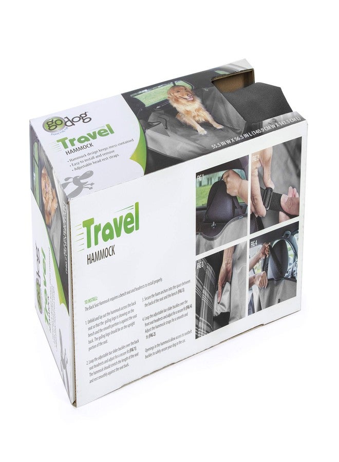 جو دوج غطاء حماية مقعد السيارة من goDog بتصميم أرجوحة للسفر - رمادي، أرجوحة - Image 2