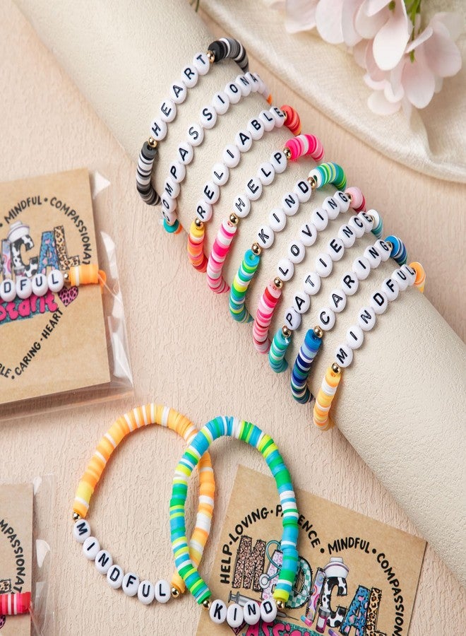 تونديامو مجموعة تونديمو المكونة من 18 مجموعة من أساور الخرز للممرضات الممارسات، هدايا تقديرية بالجملة لعيد الميلاد، مع بطاقة لزميلات العمل (مساعدات طبيات). - Image 4