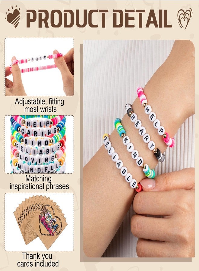 تونديامو مجموعة تونديمو المكونة من 18 مجموعة من أساور الخرز للممرضات الممارسات، هدايا تقديرية بالجملة لعيد الميلاد، مع بطاقة لزميلات العمل (مساعدات طبيات). - Image 3