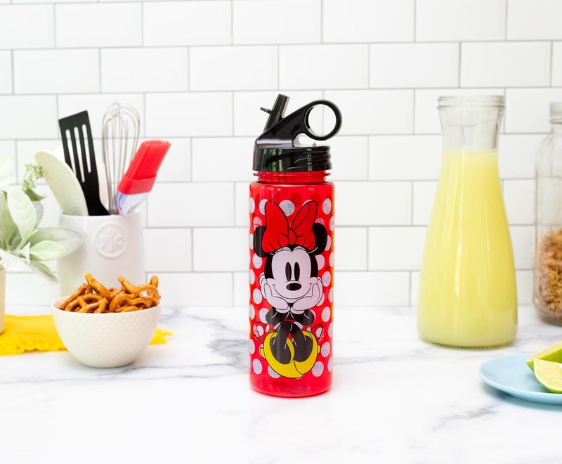 Disney Silver Buffalo Disney's Minnie Mouse Polka Dots Tritan Water Bottle  20 Ounces  1 Count (Pack of 1) - Image 4