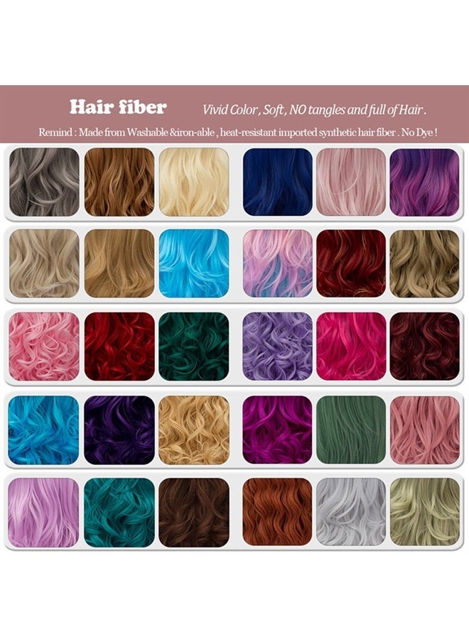 Cying Lin Short Bob Wavy Curly Wig Pink Ombre Wig For Women Cosplay Halloween Wigs Heat Resistant Bob Party Wig Include Wig Cap(Pink) - Image 3