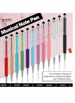 Y&D Ballpoint Pens, Advertising Pen, Rhinestone Capacitive Touch Screen for Office Pen Crystal Stylus Colleague Co-worker, 12 Pieces  - Image 5