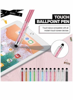 Y&D Ballpoint Pens, Advertising Pen, Rhinestone Capacitive Touch Screen for Office Pen Crystal Stylus Colleague Co-worker, 12 Pieces  - Image 3