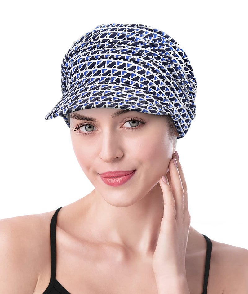 Winitas Chemo Headwear for Cancer Patients Women Viscose Hair Loss Gifts Dark Blue - Image 2