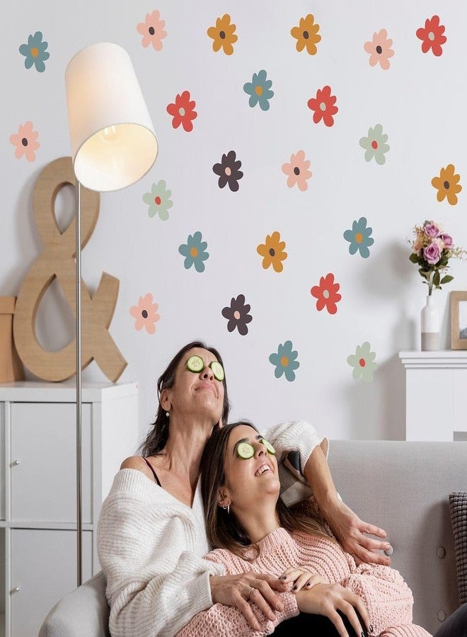 CVANU 3 Sheets of Beautiful Flowers Wall Sticker Printed on Frosted Vinyl Self-Adhesive for Wall Decoration (8.3inchX11.7inch)_F166 - Image 2