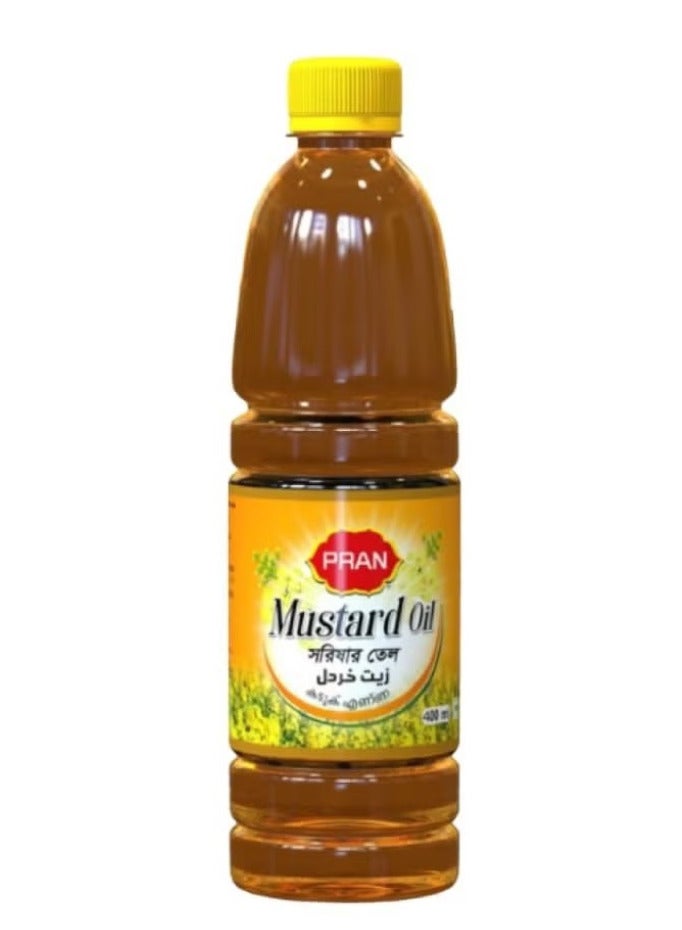 Pran Natural Mustard Oil 400ml Bottle - Image 1