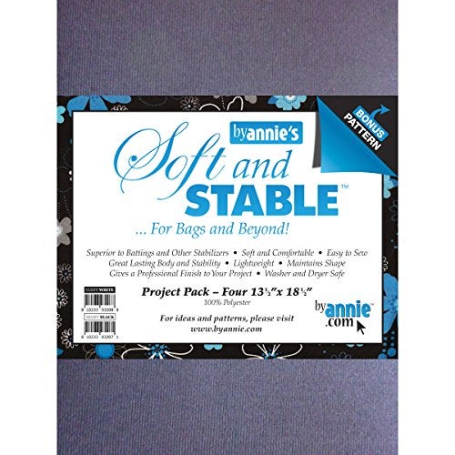Annie By Annie S&S20PPW Soft and Stable Project Pack, 13-1/2 by 18-1/2-Inch, White, 4 Per Package - Image 2