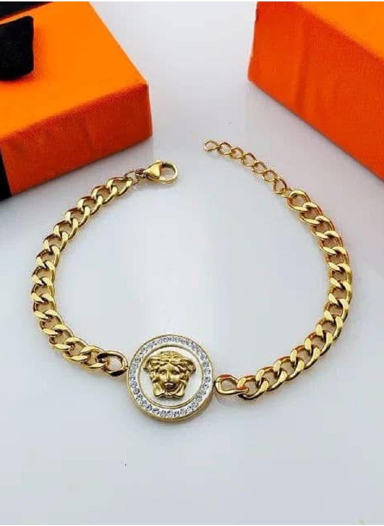 Ward Women's Bracelet Stainless Steel Bracelet Luxurious with Distinctive Stones, Water-Resistant  - Image 3