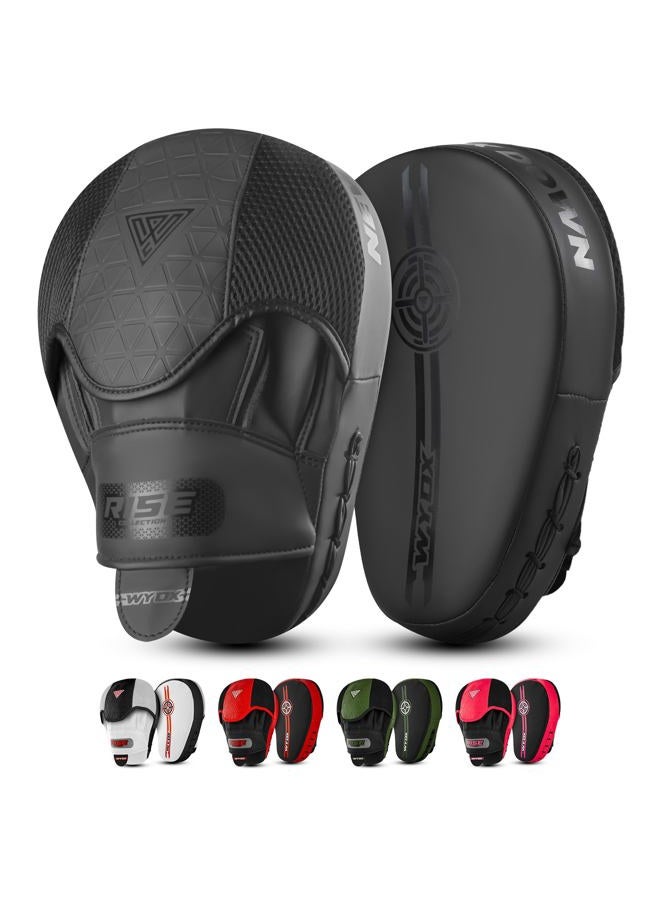 WYOX Boxing Pads Curved Focus Mitts ǀ 2PCS Punching Mitts ǀ Boxing Gloves Training Focus Pads Kickboxing Muay Thai MMA Martial Art ǀ Punch Mitts for Kids, Men & Women - Image 1