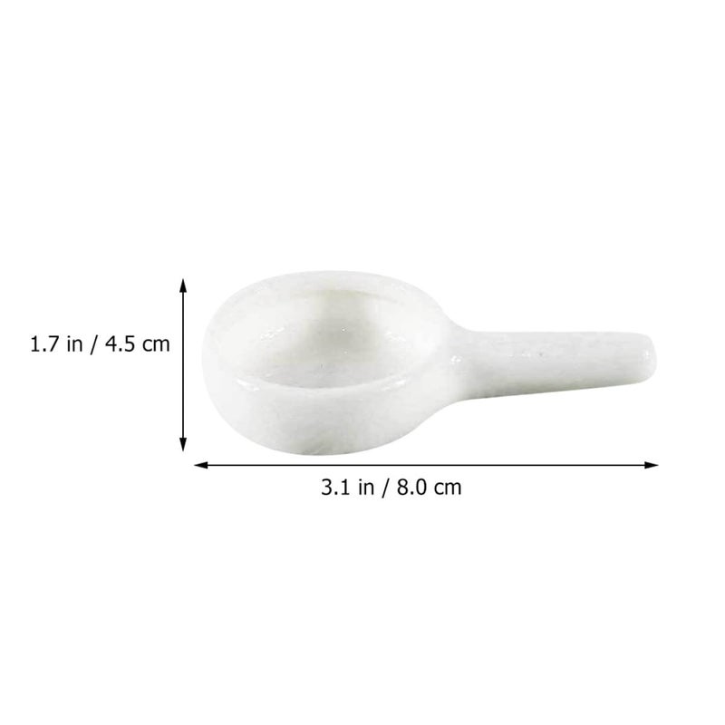 White Ceramic Tealight Candle Spoon Holder Set Of 10 Heat Resistant Wax Melting Tray For Home Decor - Image 3