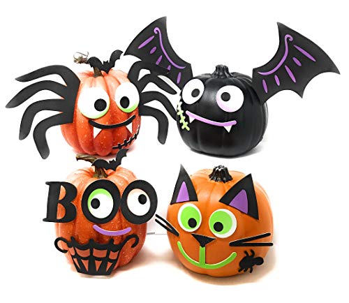 Funiverse Mega Bulk Pack 126 Piece Foam Halloween Pumpkin Decorating Craft Kit Stickers Makes 16 Pumpkins Pumpkins Not Included - Image 1