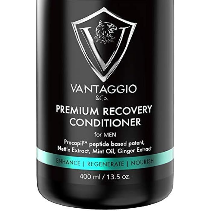 Hair Loss Conditioner for Men – Boosts Hair Growth and Thickening – DHT Blocker Fights Thinning and Alopecia – PROCAPIL Premium Formula with Castor Oil, Shea Butter, Argan Oil, Aloe Vera – 13.5 oz… - Image 1