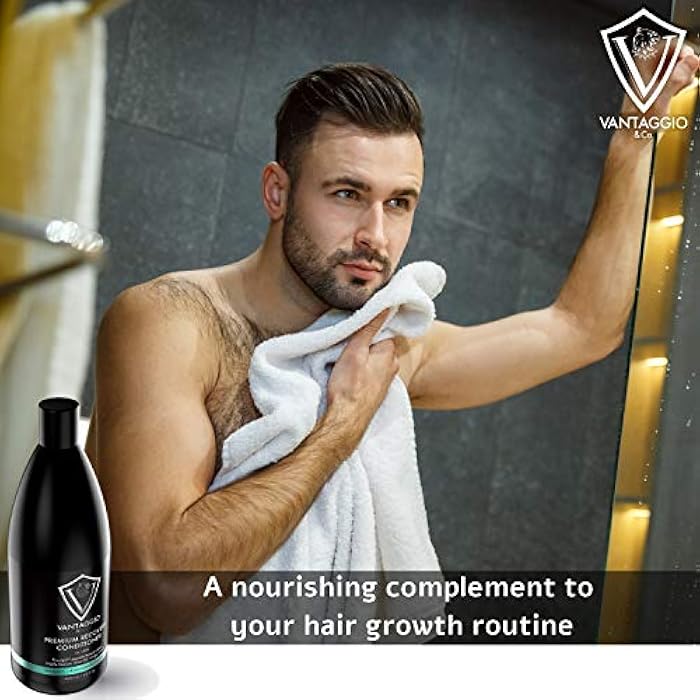 Hair Loss Conditioner for Men – Boosts Hair Growth and Thickening – DHT Blocker Fights Thinning and Alopecia – PROCAPIL Premium Formula with Castor Oil, Shea Butter, Argan Oil, Aloe Vera – 13.5 oz… - Image 3