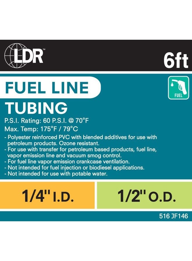 LDR ¼ Inch ID Fuel Line for Small Engines 6-Foot Length - Image 2