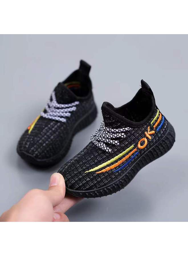 Children's Shoes Summer New Coconut Shoes Fly Woven Breathable Soft Bottom Sports Shoes Low Girl Casual Shoes
