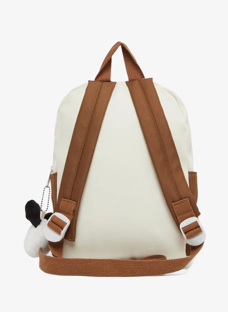Styli Styli Boys Contrast Pocket Backpack with Bear Charm 23x29x10cm