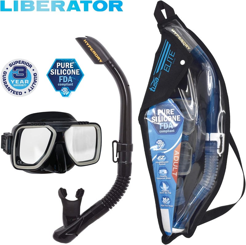 TUSA Sport Adult Liberator Mask and Snorkel Combo - Image 2