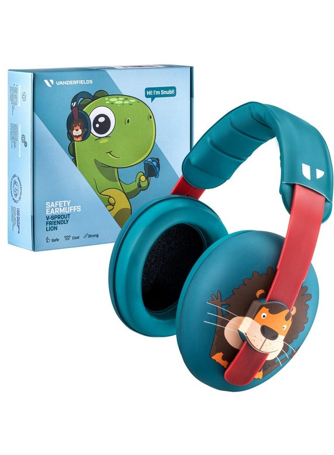 Vanderfields Baby Ear Protection Noise Cancelling Headphones for Babies, Toddlers, Infants 3 months to 2 years,Friendly Lion - Image 1