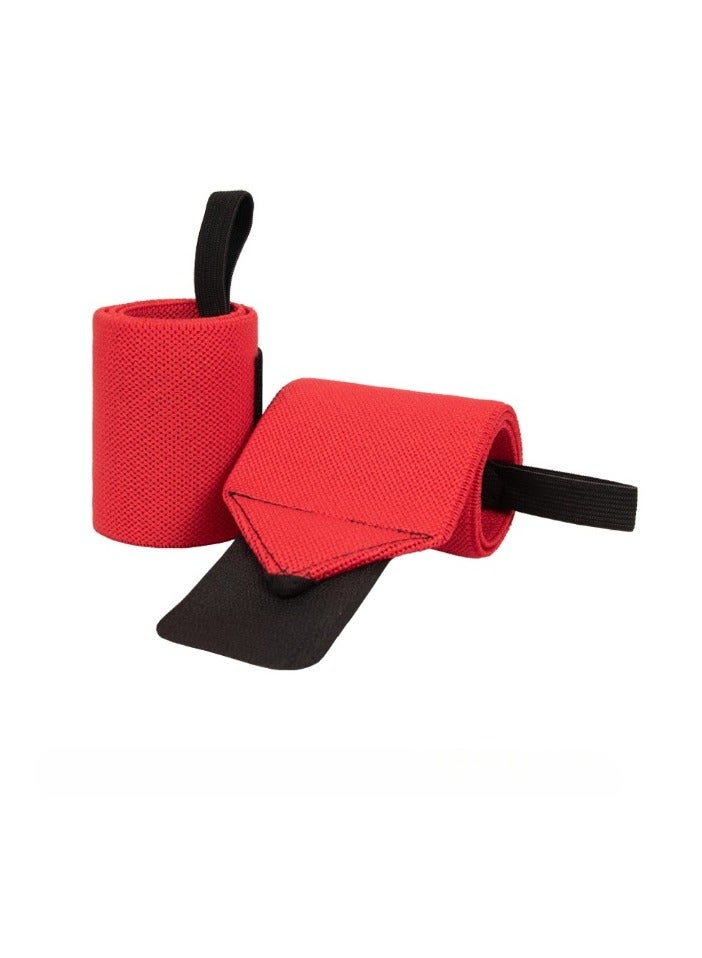 AROAQ Weight Lifting Wrist Wraps, Comfortable Wrist Support Brace, Elastic And Durable Gym Training Fist Straps, Adjustable Breathable Wrist Band For Workouts Gym, (All Red) - Image 1