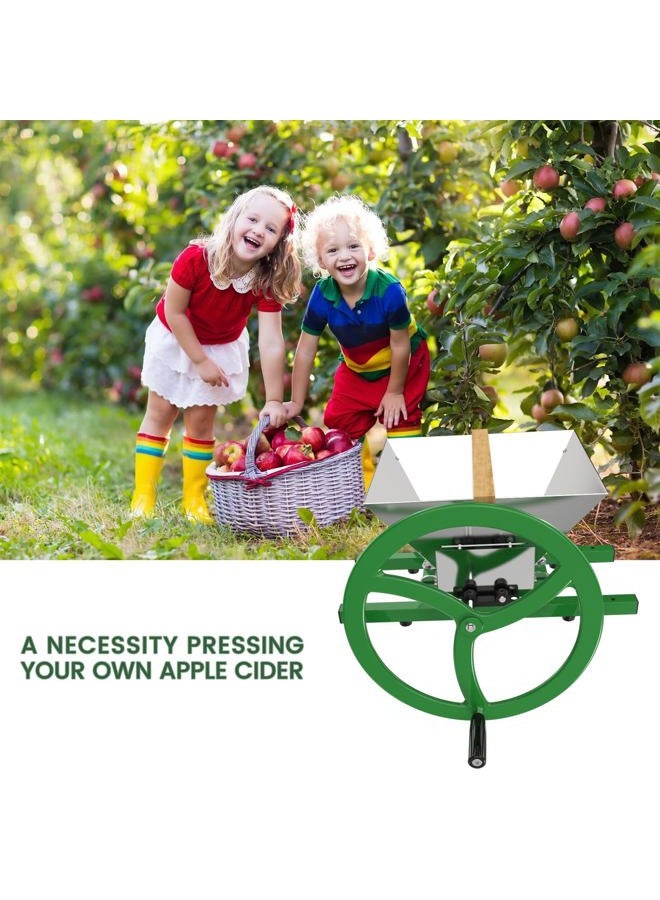 EJWOX Fruit and Apple Crusher - Stainless Steel Manual Juicer Grinder, Fruit Scratter Pulper for Wine and Cider Pressing Green - Image 5