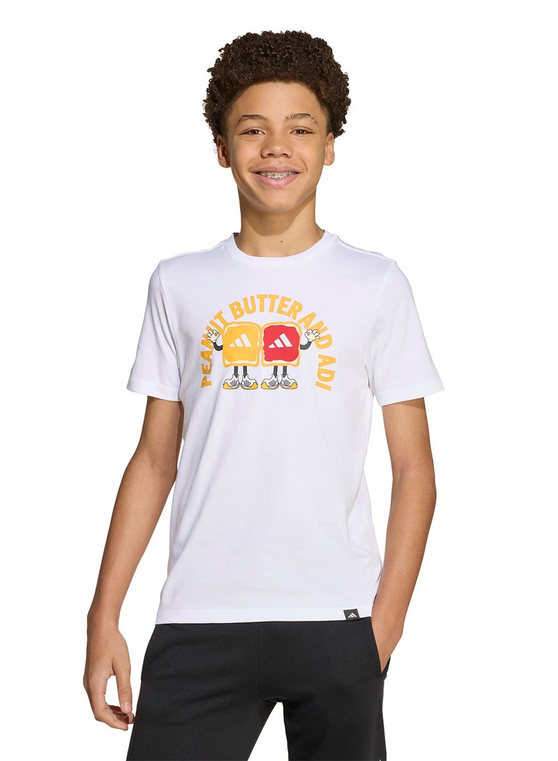 Adidas Youth Food Graphic T-Shirt - Image 1