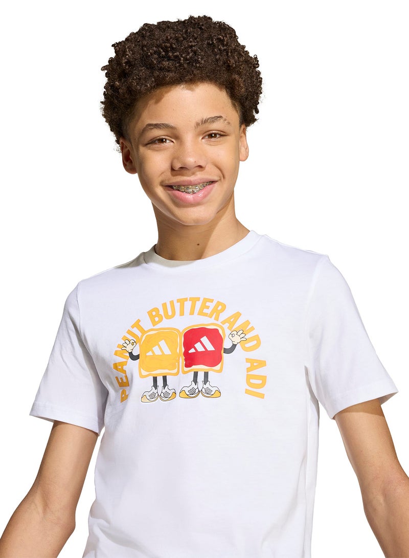 Adidas Youth Food Graphic T-Shirt - Image 3