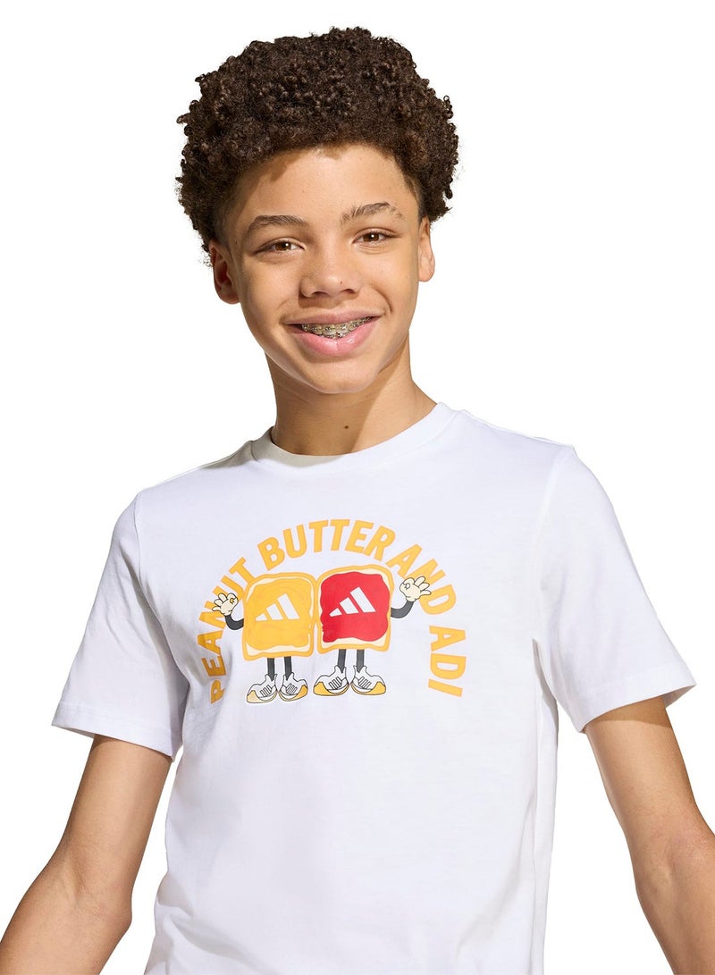 Adidas Youth Food Graphic T-Shirt - Image 3