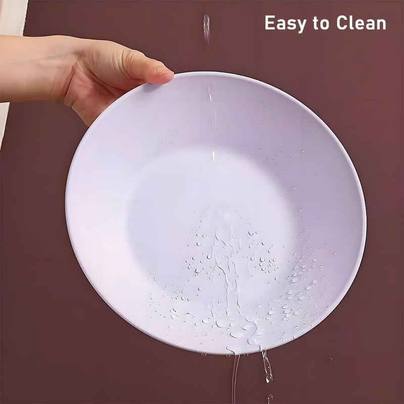 aDai 9.05" Wheat Straw Round Serving Bowl | Eco-Friendly, Lightweight & Unbreakable Mixing Bowl | Food-Safe Dinner Plate for Noodles, Salads & Fruits | Perfect for BBQs & Outdoor Cooking - Image 5