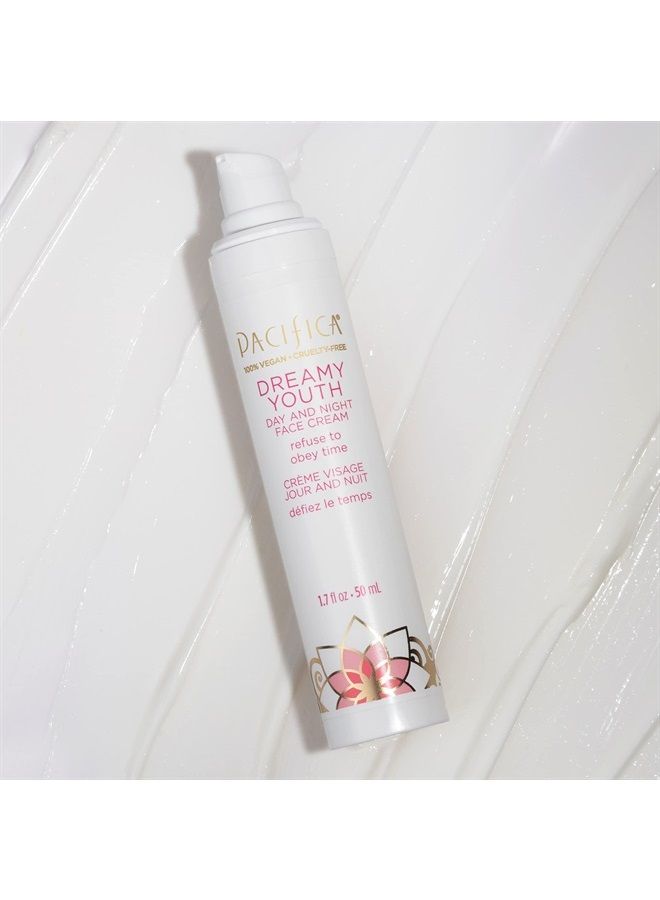 Pacifica Beauty, Dreamy Youth Day and Night Face Cream, Daily Hydrating Facial Moisturizer, For All Skin Types, Made with Peptides and Floral Stem Cells, 100% Vegan and Cruelty Free - Image 3