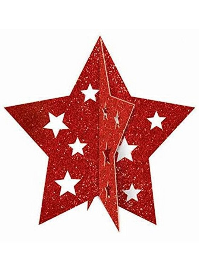 Amscan Patriotic Pride Red Blue White Paper Mini 3D Centerpieces 5" (3 Pc) Perfect For Celebrating American Holidays & Events - Image 3