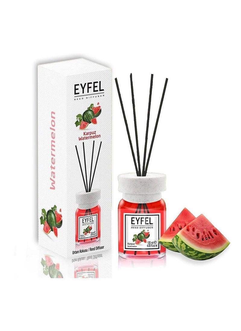EYFEL - Pack of 4 Reed Diffuser Combo WATERMELON PEACH BLACKBERRY OCEAN 4x120 480ml - Image 1