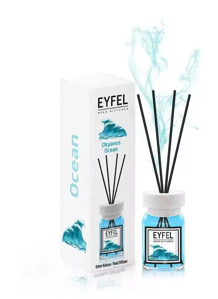 EYFEL - Pack of 4 Reed Diffuser Combo WATERMELON PEACH BLACKBERRY OCEAN 4x120 480ml - Image 1