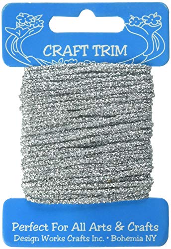 DesignWorks Ink Design Works Crafts 10202 Glitter Silver Yarn Card - Image 2