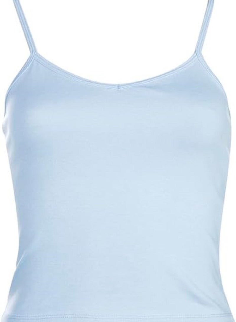 MANIKAN MANIKAN Undershirt For Women Plain Stretch with Thin Straps and Open Neckline  - Image 3